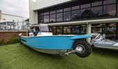 Sealegs 7.5M Alloy Amphibious Boat on display